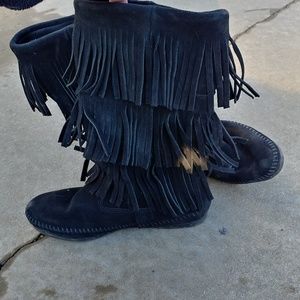 Minnetonka Fringe Boots